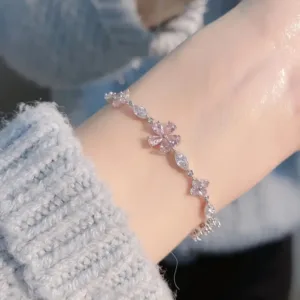 Pink Rhinestone Bracelet
